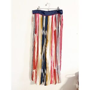 Skies Are Blue Wide Leg Striped‎ Pants Flowy